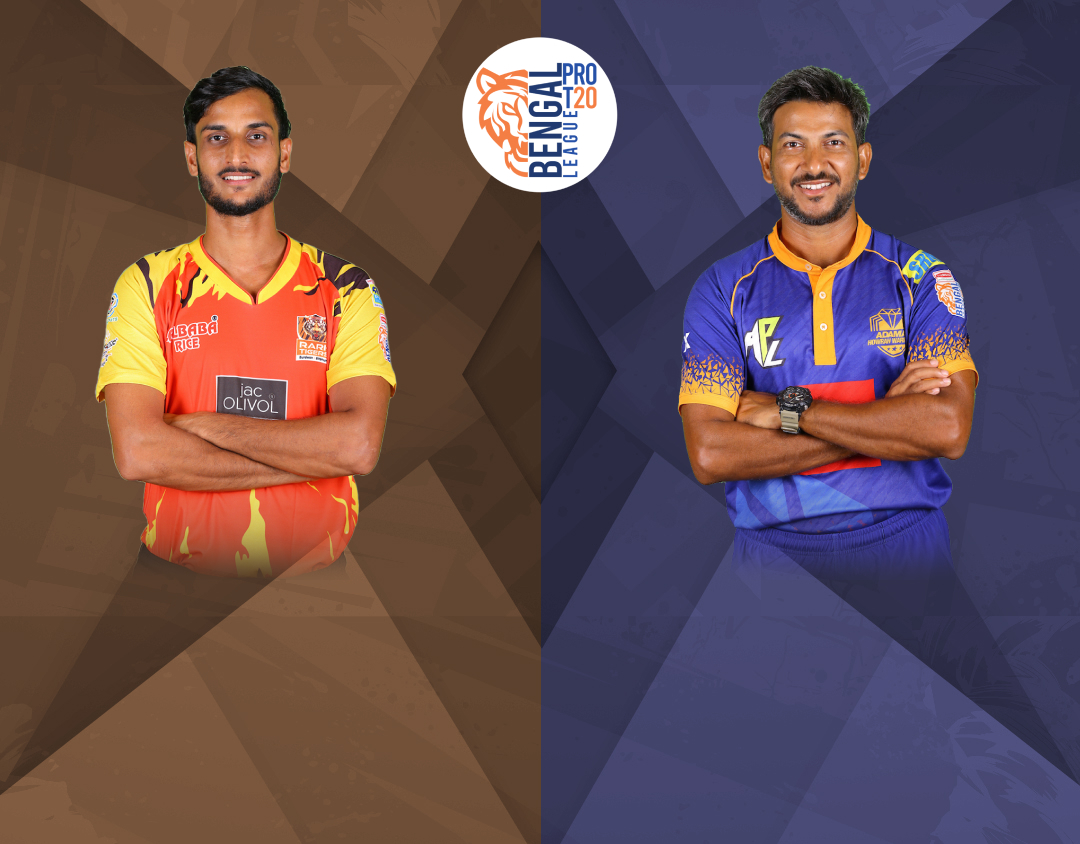 Match 26 of bengal pro t20 league, 2024: shrachi rarh tigers vs adamas howrah warriors banner