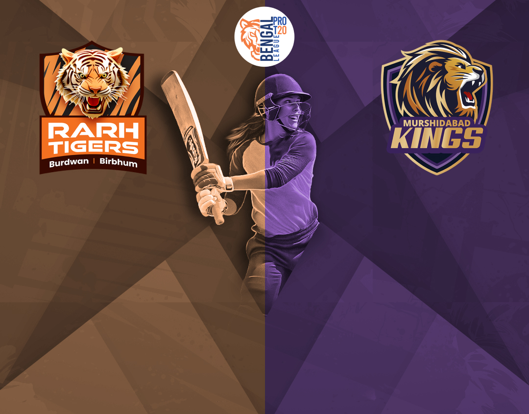 Match 2 of bengal womens pro t20 league, 2024: shrachi rarh tigers womens vs murshidabad kueens womens banner