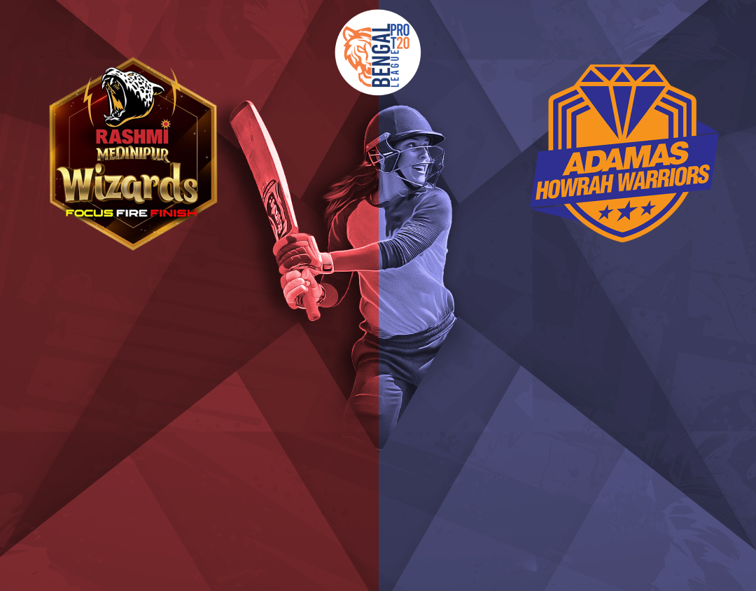 Match 7 of bengal womens pro t20 league, 2024: rashmi medinipur wizards womens vs adamas howrah warriors womens banner