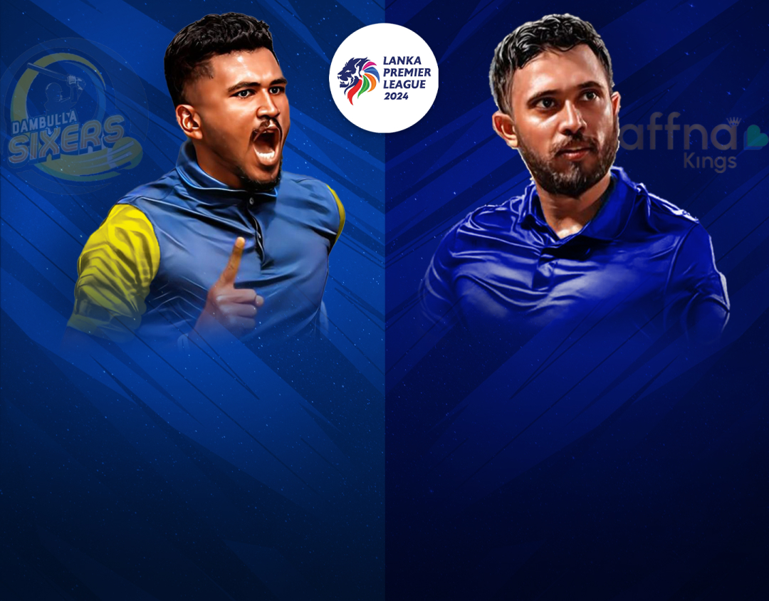 Match 8 of lanka premier league, 2024: dambulla sixers vs jaffna kings banner