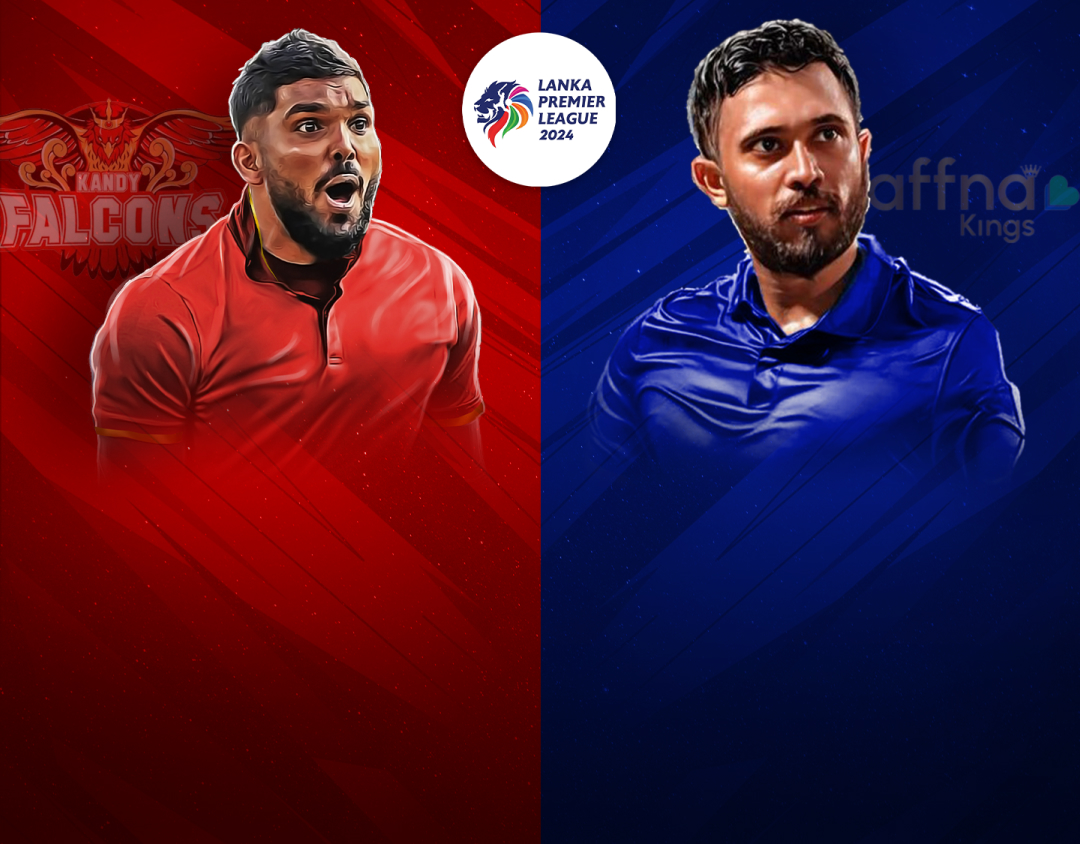 Match 11 of lanka premier league, 2024: kandy falcons vs jaffna kings banner