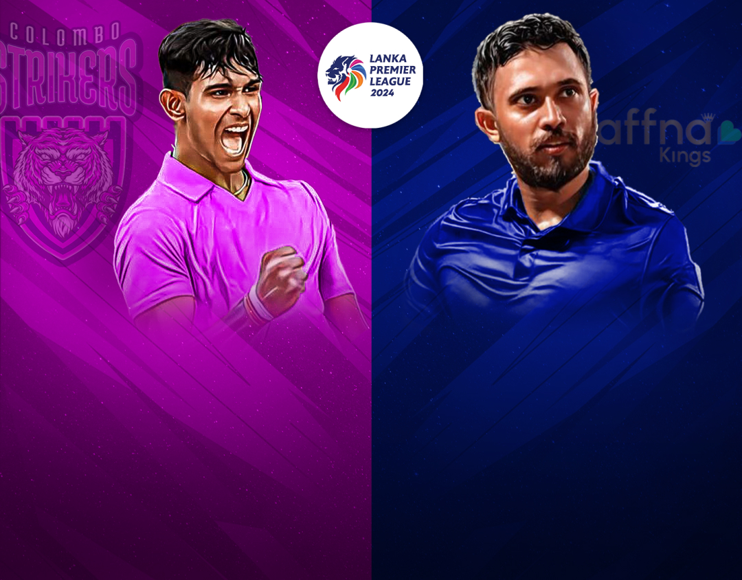 Match 17 of lanka premier league, 2024: colombo strikers vs jaffna kings banner