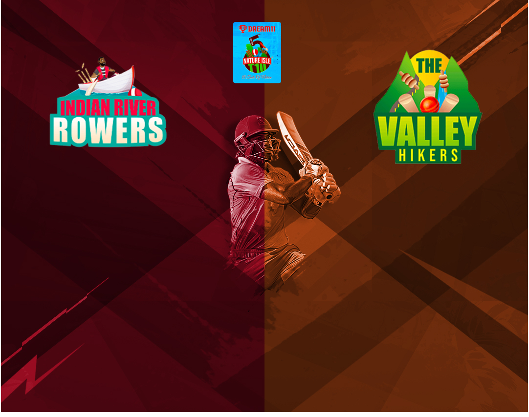 Match 3 of dream11 nature isle t10, 2024: indian river rowers vs the valley hikers banner