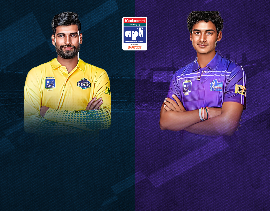Match 1 of andhra premier league, 2024: rayalaseema kings vs coastal riders banner