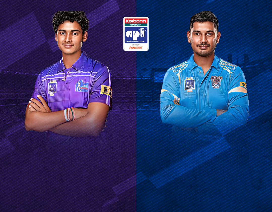 Match 6 of andhra premier league, 2024: coastal riders vs bezawada tigers banner