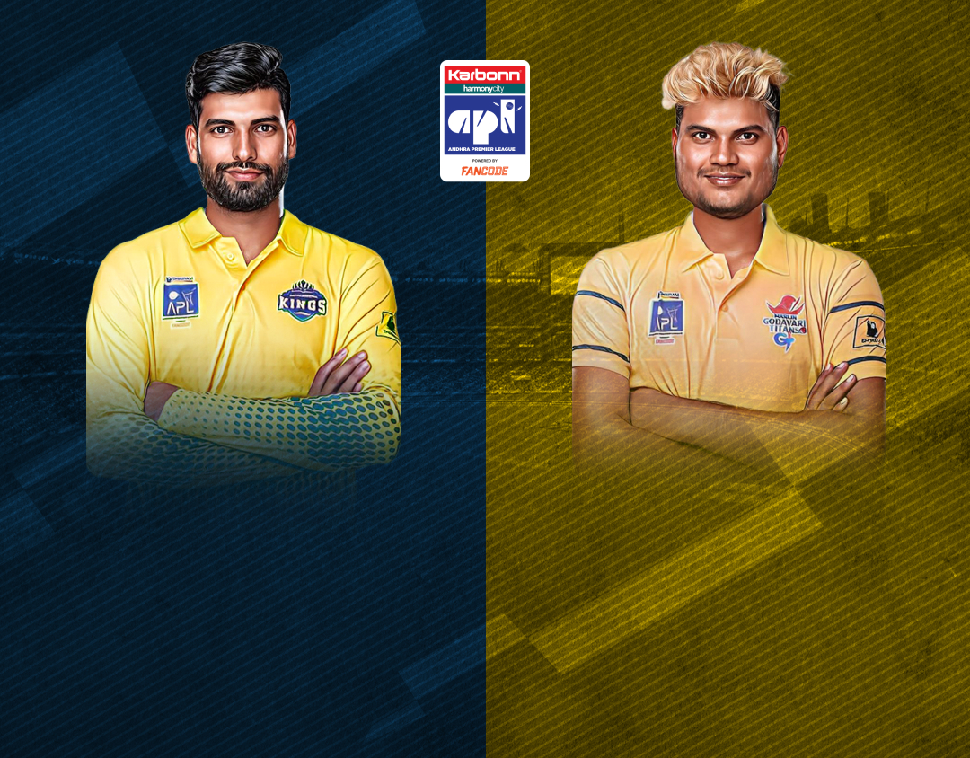 Match 7 of andhra premier league, 2024: rayalaseema kings vs godavari titans banner