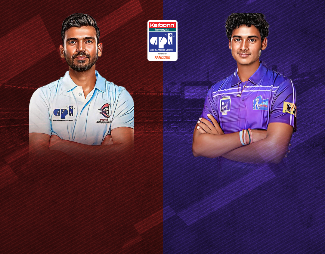Eliminator of andhra premier league, 2024: vizag warriors vs coastal riders banner