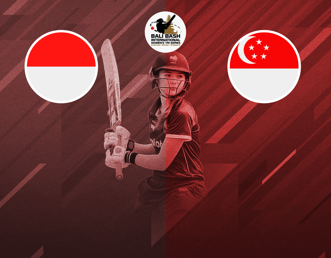Match 2 of bali bash women's t20i tri-series: indonesia women vs singapore women banner