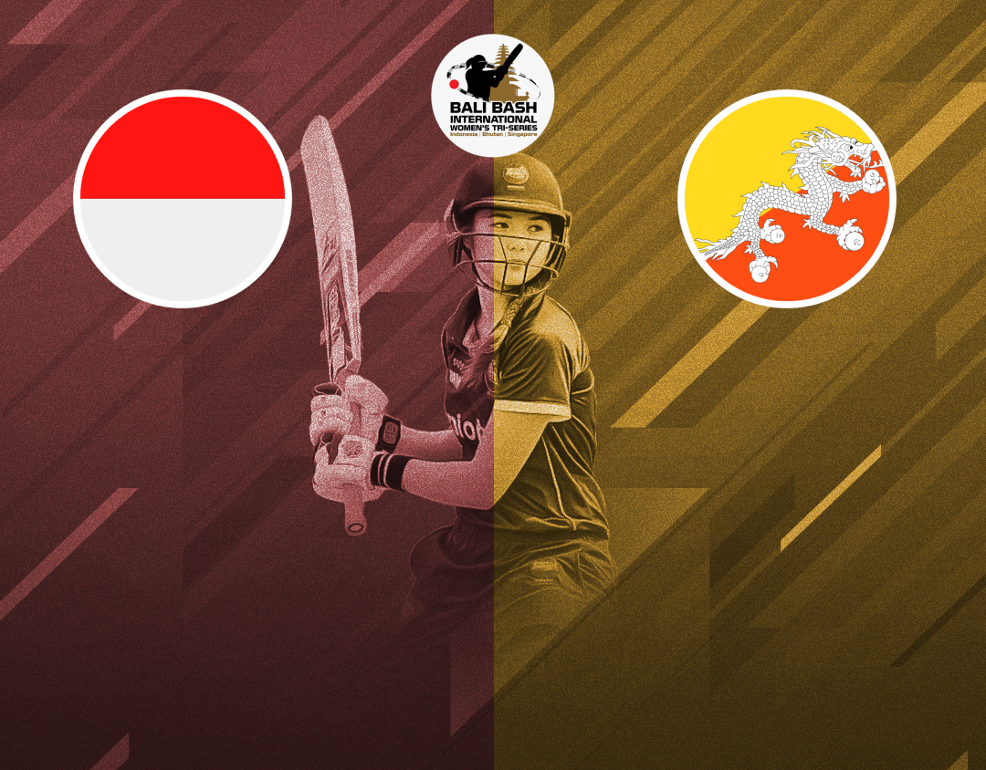 Match 4 of bali bash women's t20i tri-series: indonesia women vs bhutan women banner