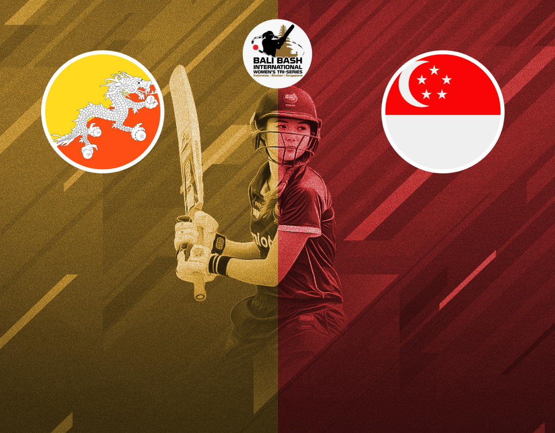 Match 6 of bali bash women's t20i tri-series: bhutan women vs singapore women banner