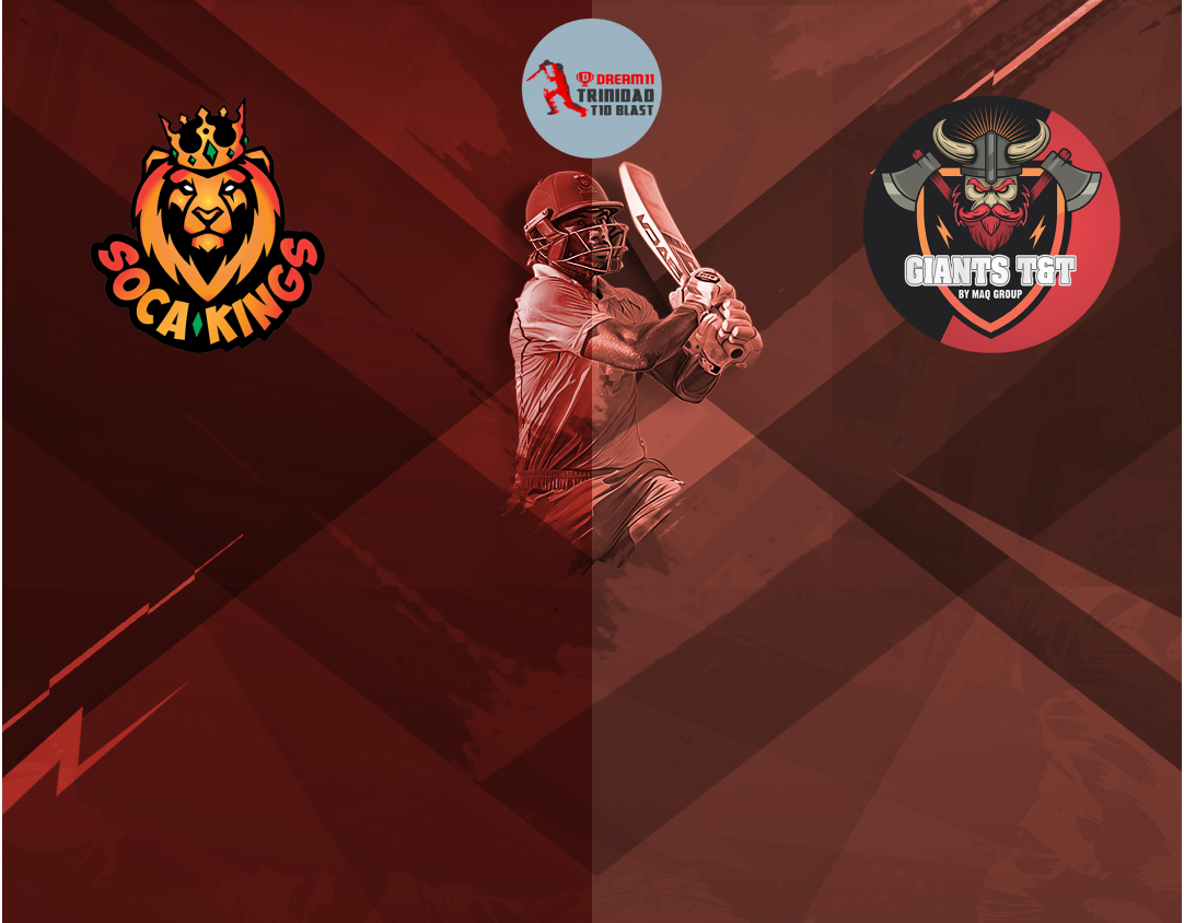 Match 16 of dream11 trinidad t10 blast, 5th edition, 2024: soca kings vs leatherback giants banner