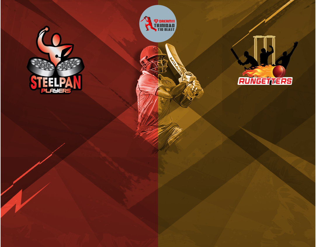 Match 18 of dream11 trinidad t10 blast, 5th edition, 2024: steelpan players vs mad bulls banner