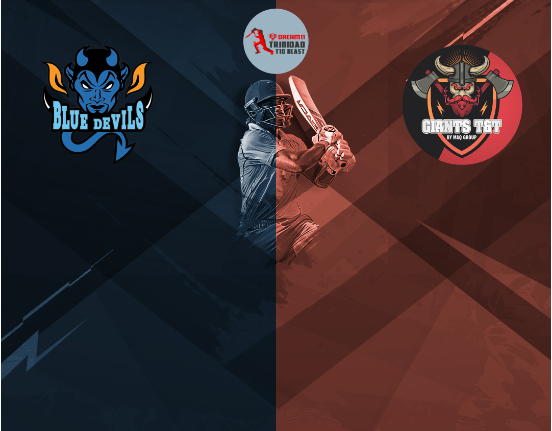 Match 28 of dream11 trinidad t10 blast, 5th edition, 2024: blue devils vs leatherback giants banner