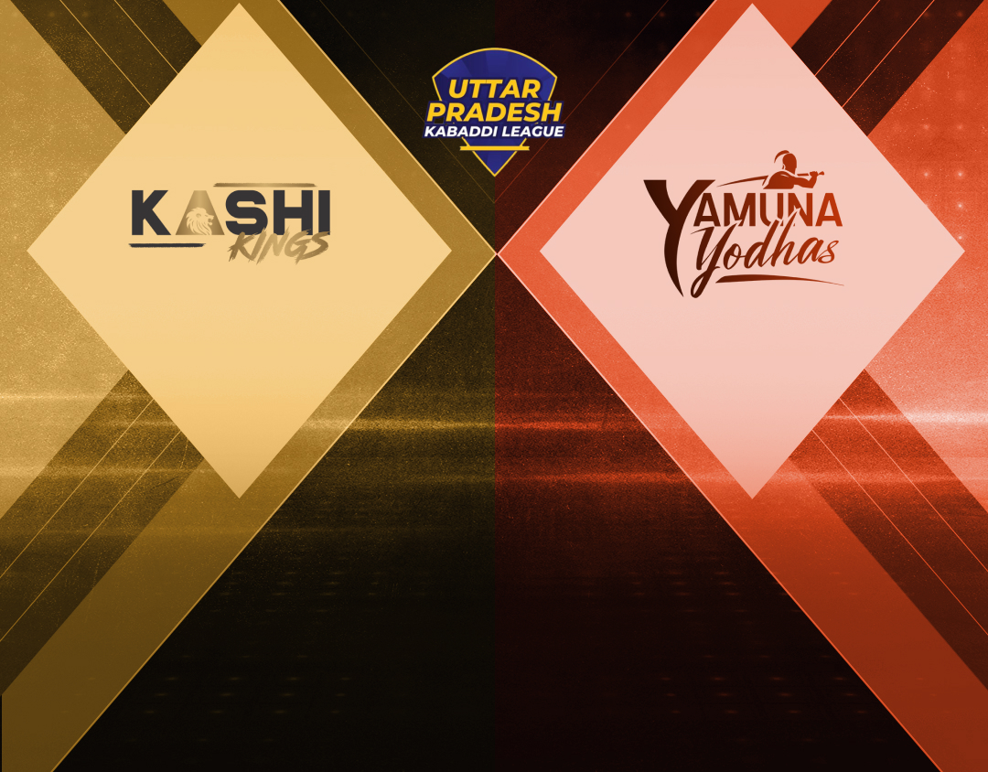 Match #6 of uttar pradesh kabaddi league, 2024 banner