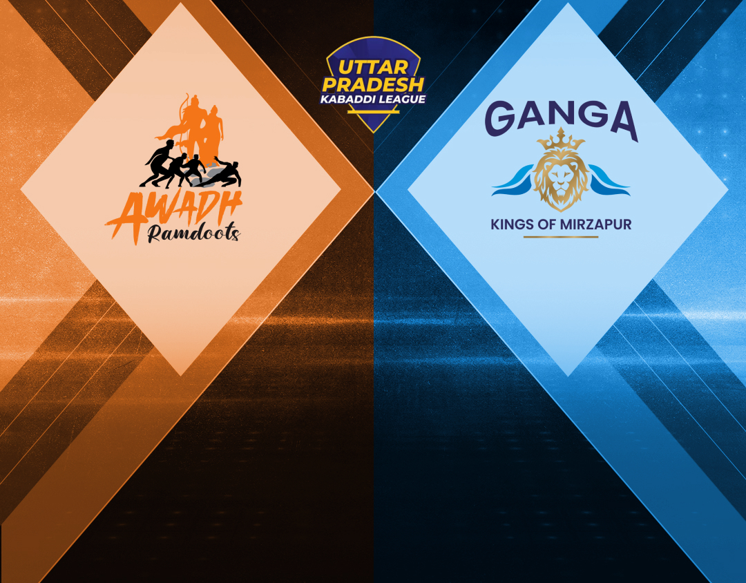 Match #11 of uttar pradesh kabaddi league, 2024 banner