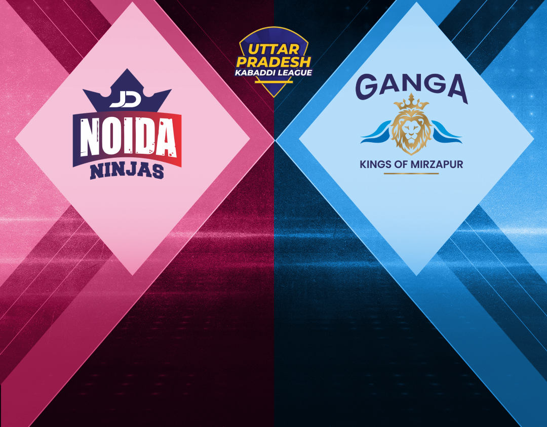 Match #14 of uttar pradesh kabaddi league, 2024 banner