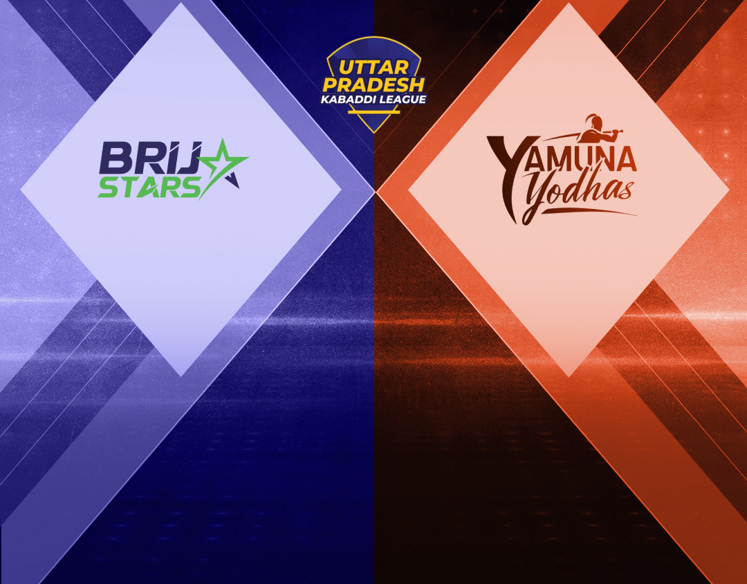 Match #18 of uttar pradesh kabaddi league, 2024 banner