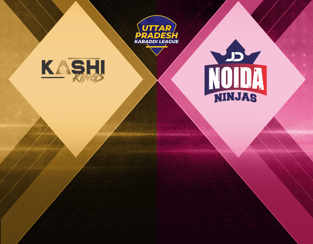 Match #29 of uttar pradesh kabaddi league, 2024 banner