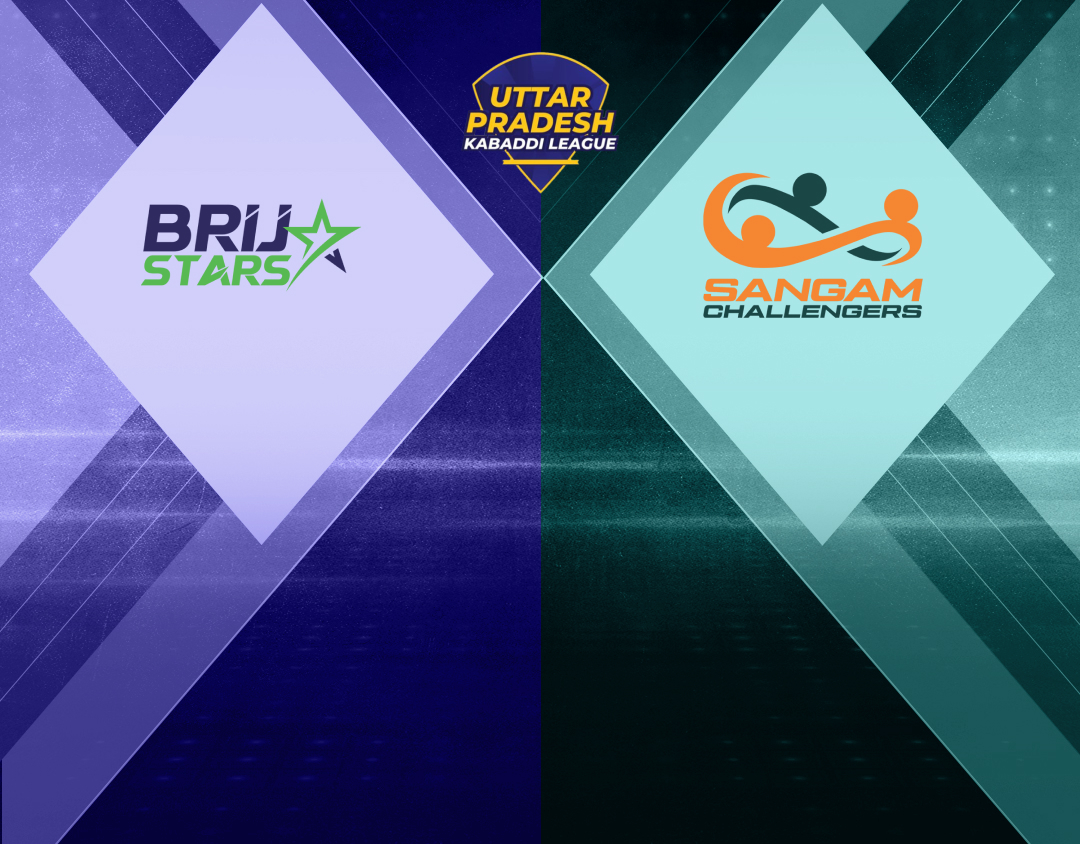 Match #37 of uttar pradesh kabaddi league, 2024 banner