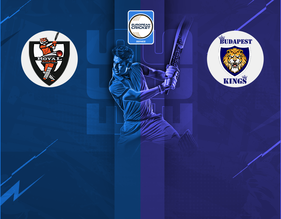 Match 2 of ecs hungary, 2024: royal tigers vs budapest super kings banner