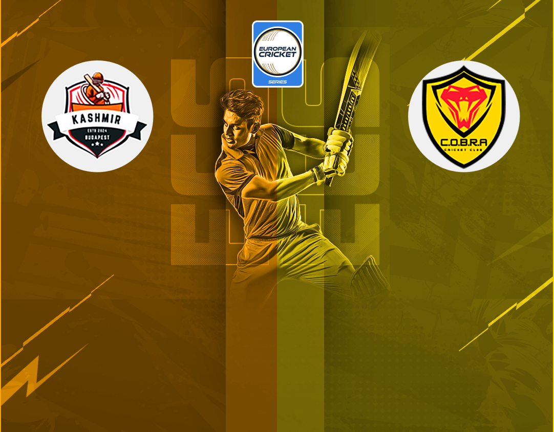 Match 8 of ecs hungary, 2024: kashmir budapest vs cobra cc banner