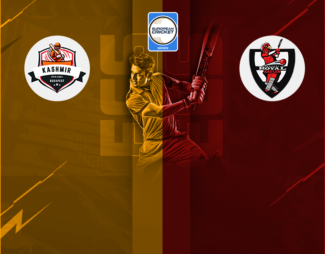 Match 38 of ecs hungary, 2024: kashmir budapest vs royal eagles banner