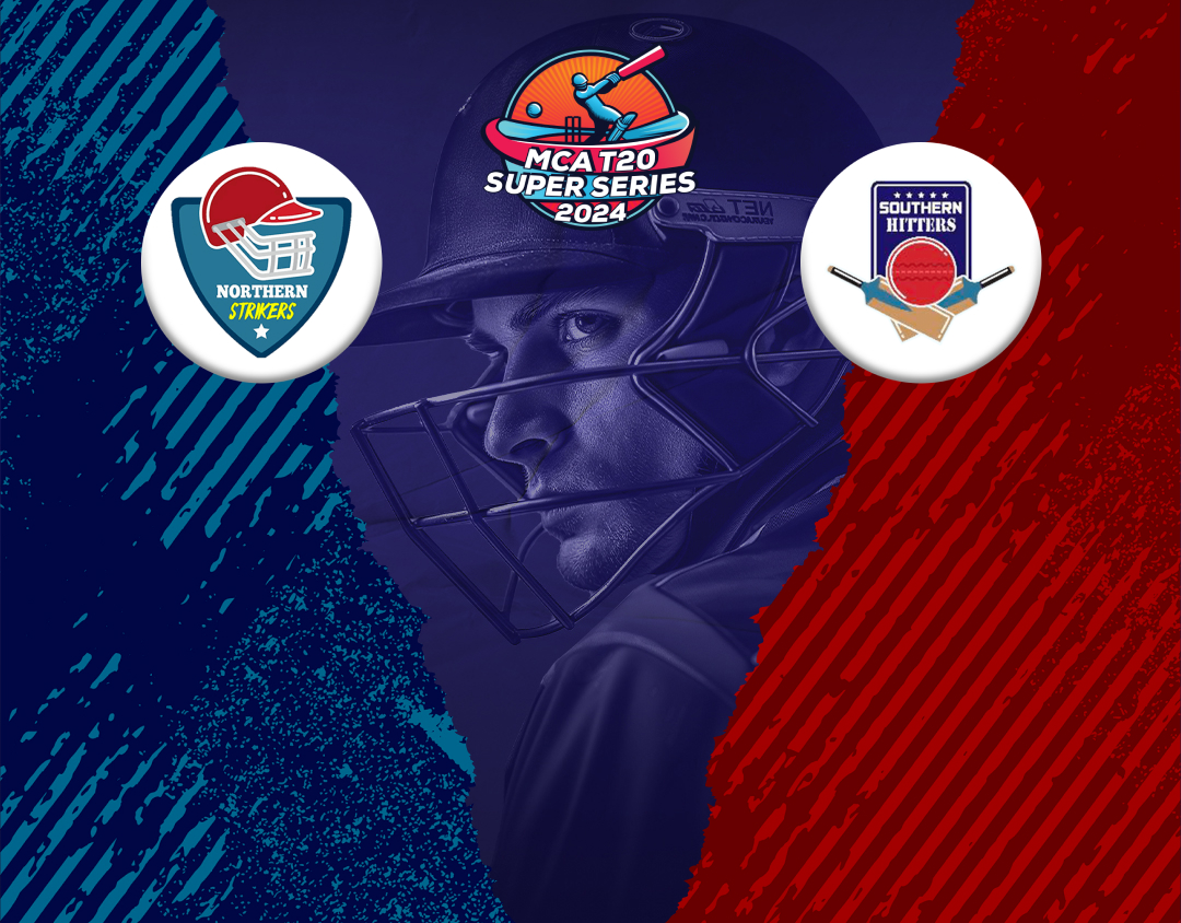 Match 8 of mca mens t20 super series, phase 1: northern strikers vs southern hitters banner