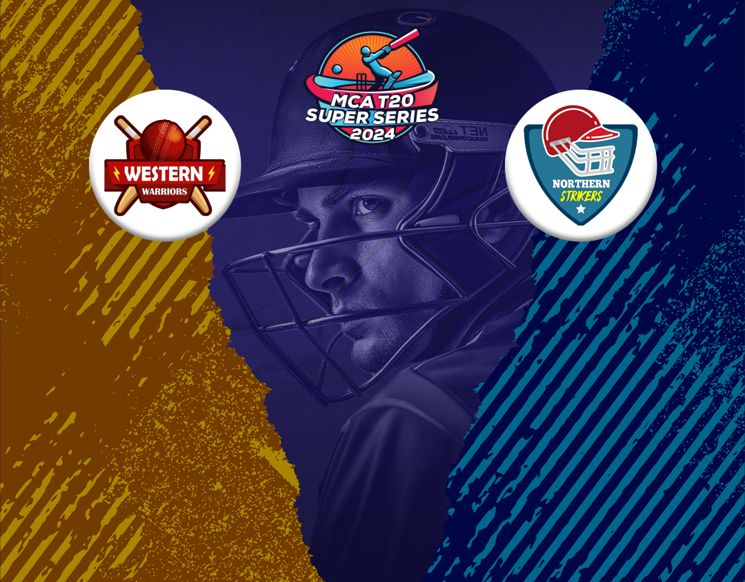 Match 9 of mca mens t20 super series, phase 1: western warriors vs northern strikers banner