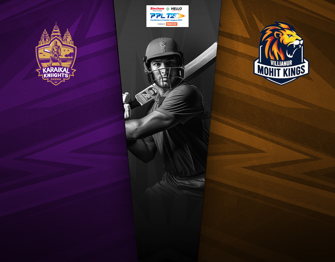 Match 4 of pondicherry premier league, 2024: karaikal kniights vs villianur mohit kings banner