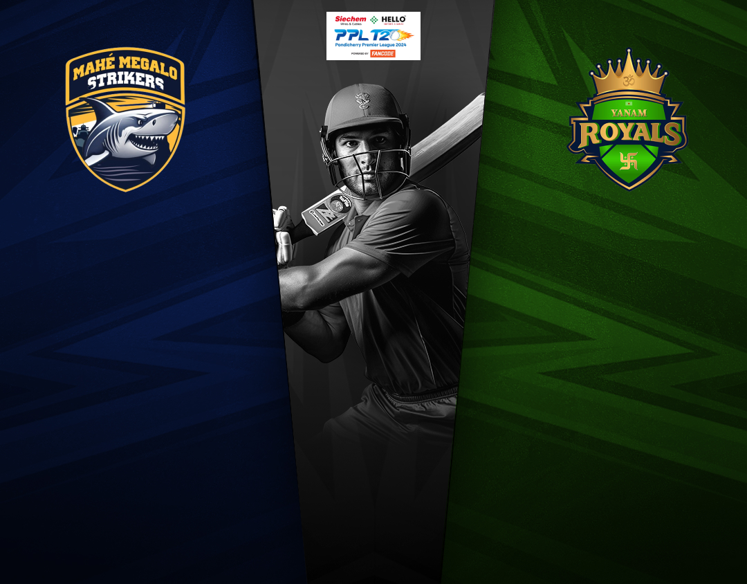 Match 18 of pondicherry premier league, 2024: mahe megalo strikers vs yanam royals banner