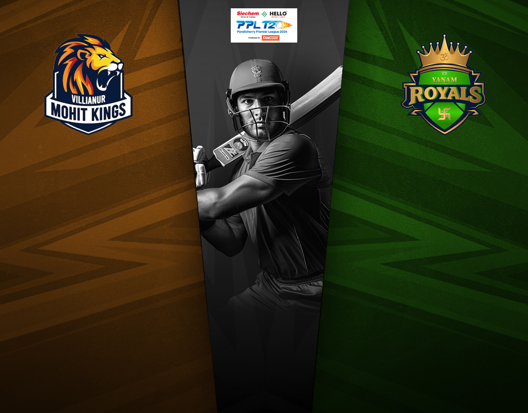 Match 27 of pondicherry premier league, 2024: villianur mohit kings vs yanam royals banner