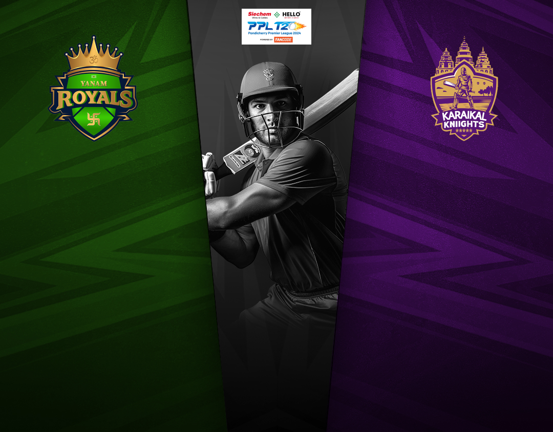 Match 29 of pondicherry premier league, 2024: yanam royals vs karaikal kniights banner