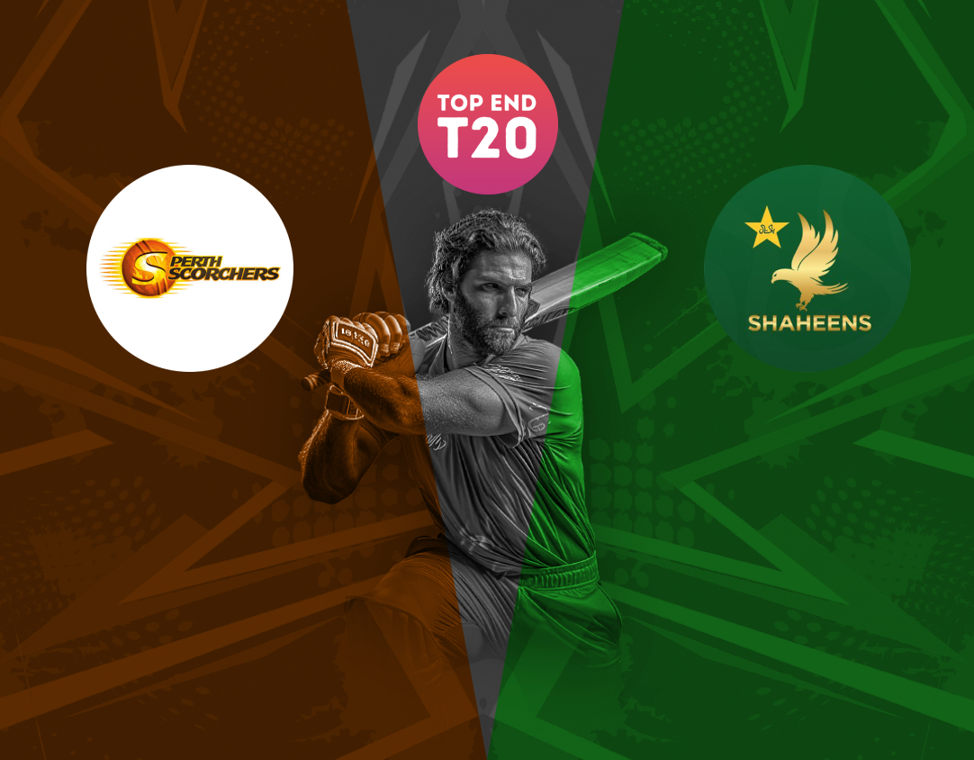 Match 3 of top end t20 series, 2024: perth scorchers academy vs pakistan shaheens banner