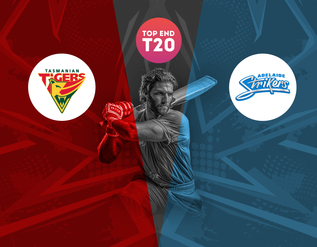 Match 4 of top end t20 series, 2024: tasmania vs adelaide strikers academy banner