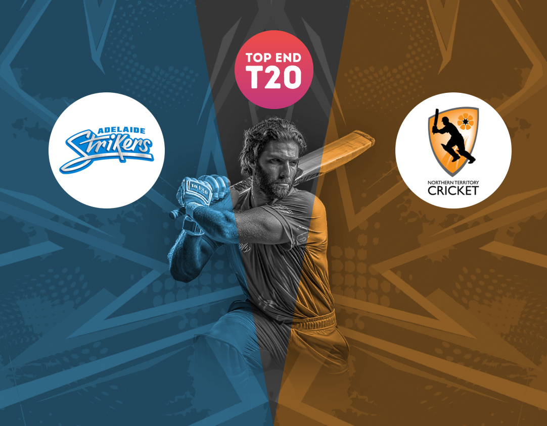 Match 6 of top end t20 series, 2024: adelaide strikers academy vs northern territory strike banner