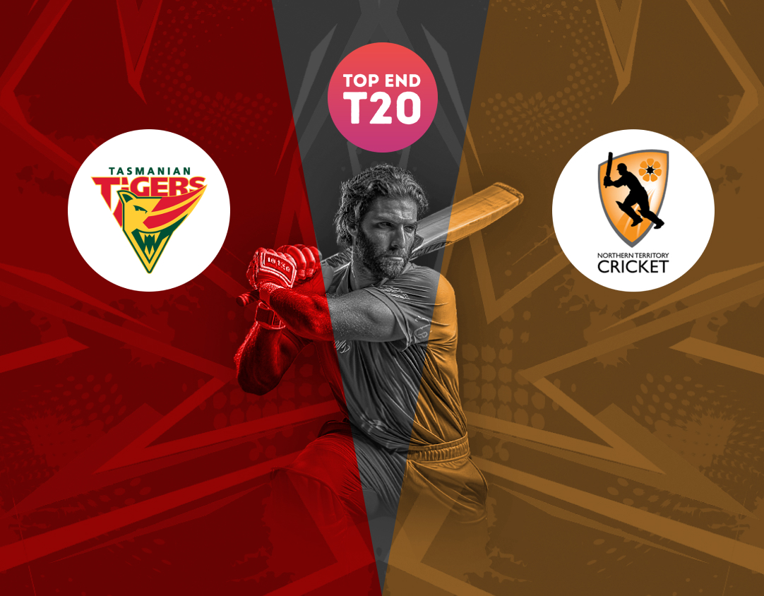 Match 8 of top end t20 series, 2024: tasmania vs northern territory strike banner
