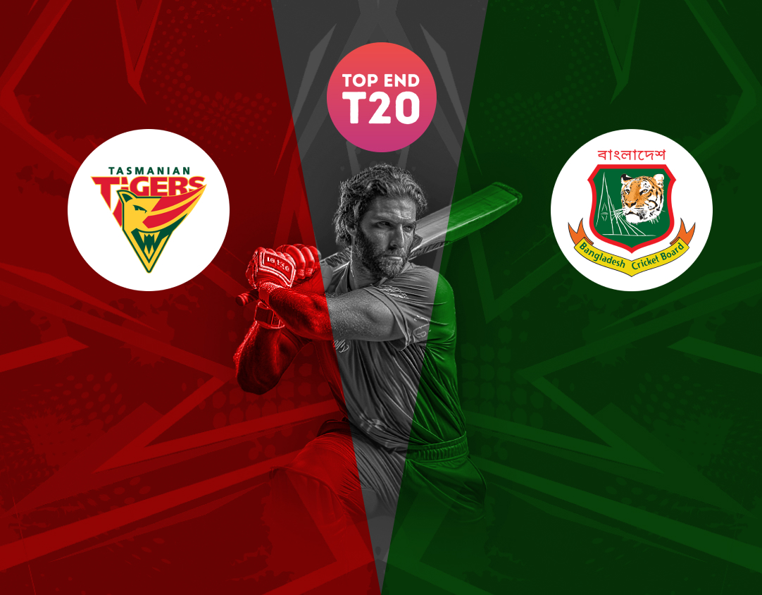 Match 10 of top end t20 series, 2024: tasmania vs bangladesh a banner