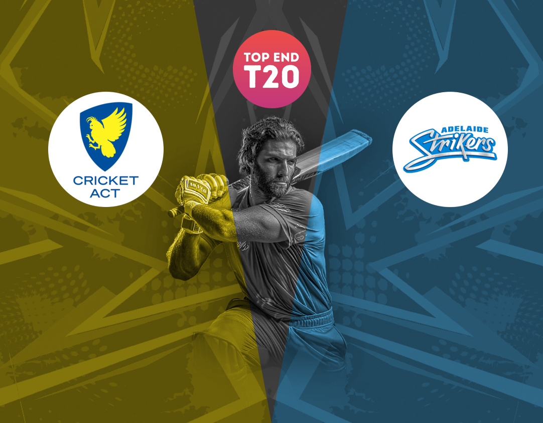 Match 25 of top end t20 series, 2024: australian capital territory vs adelaide strikers academy banner
