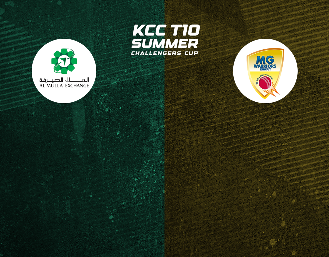 Match 13 of kcc t10 summer challengers cup, 2024: al mulla exchange - b vs kuwait mavericks banner
