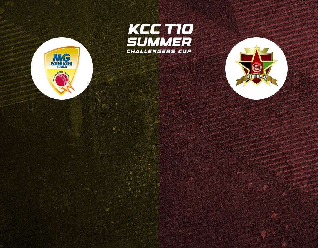 Match 20 of kcc t10 summer challengers cup, 2024: kuwait mavericks vs afghan xi banner