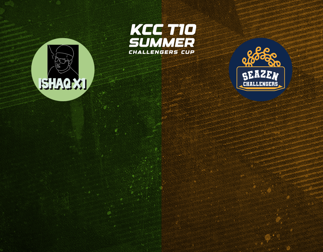 Match 30 of kcc t10 summer challengers cup, 2024: ishaq xi vs seazen challengers banner