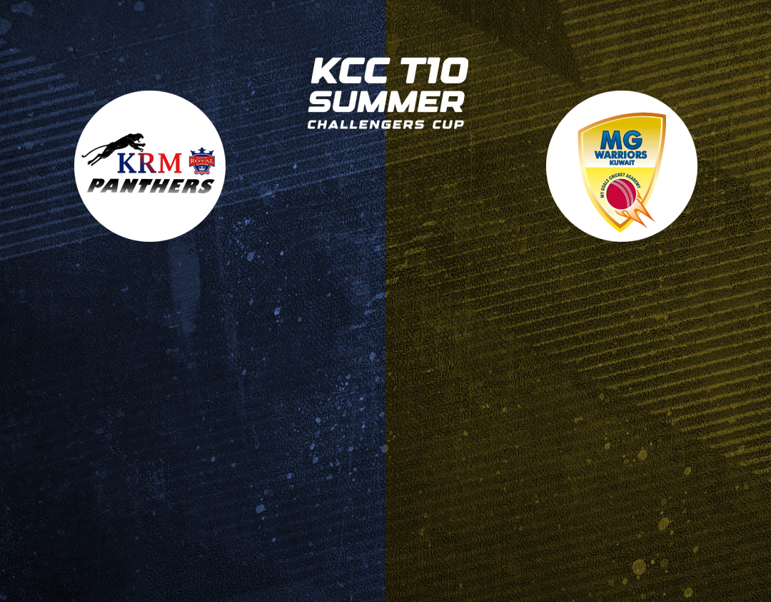 Match 31 of kcc t10 summer challengers cup, 2024: krm panthers vs kuwait mavericks banner