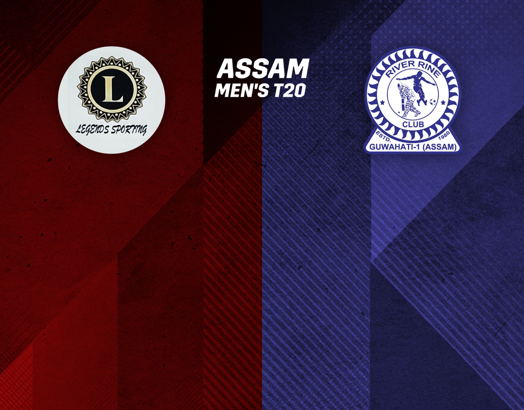 Match 1 of assam men's t20: legend sporting club vs river rine club banner