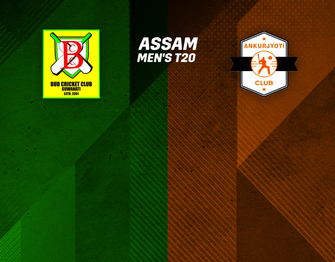 Match 7 of assam men's t20: bud cricket club vs ankurjyoti club banner