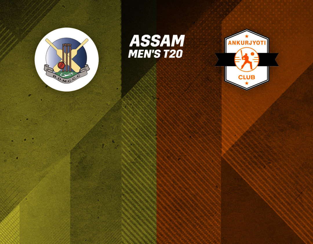 Match 27 of assam men's t20: bdmtcc vs ankurjyoti club banner