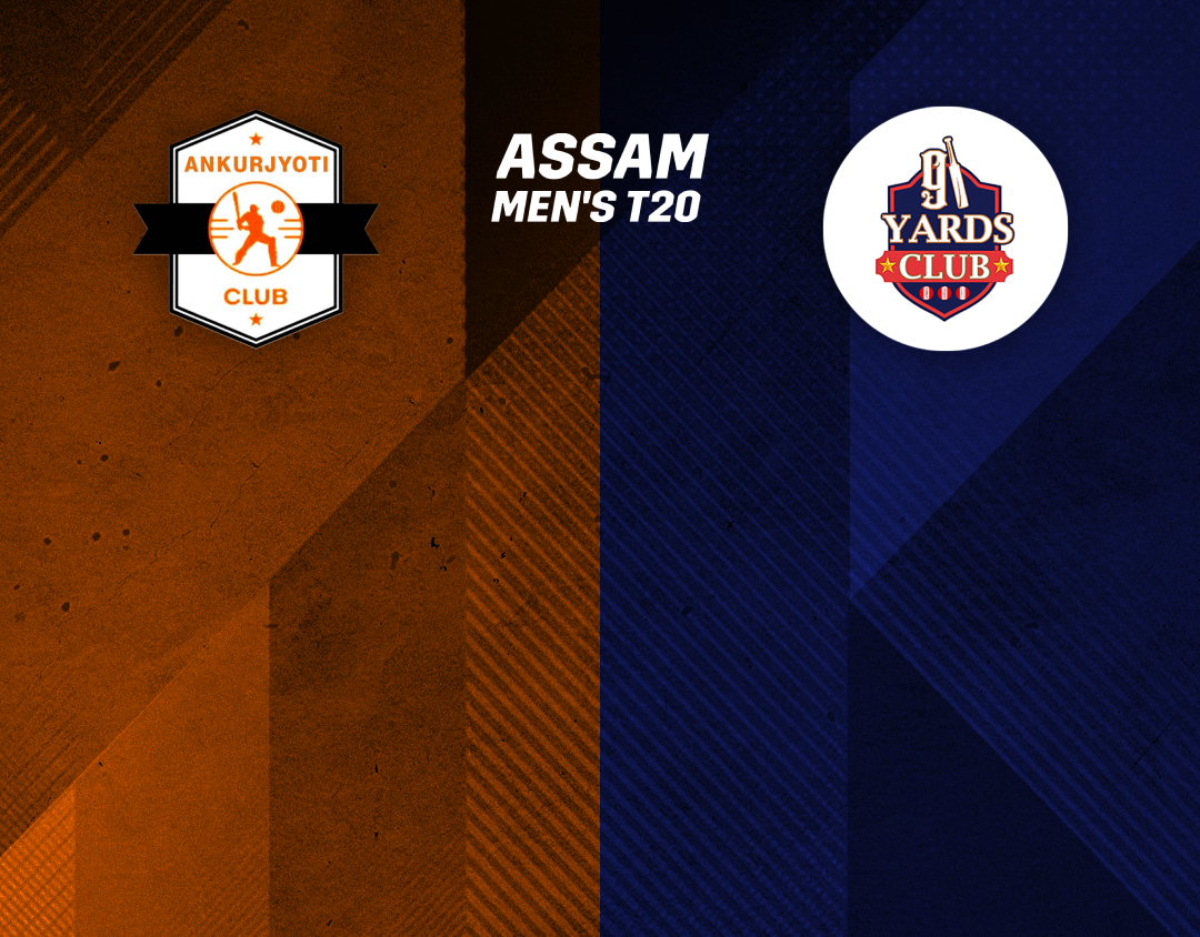 Match 32 of assam men's t20: ankurjyoti club vs 91 yards club banner