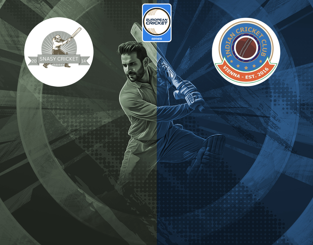 Match 32 of ecs austria, 2024: snasy vs indian cc vienna banner