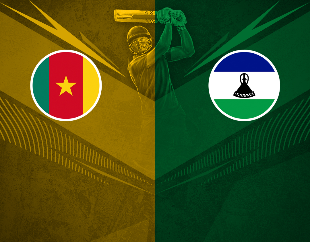Match 14 of icc men's t20 wc africa sub regional qualifier a: cameroon vs lesotho banner