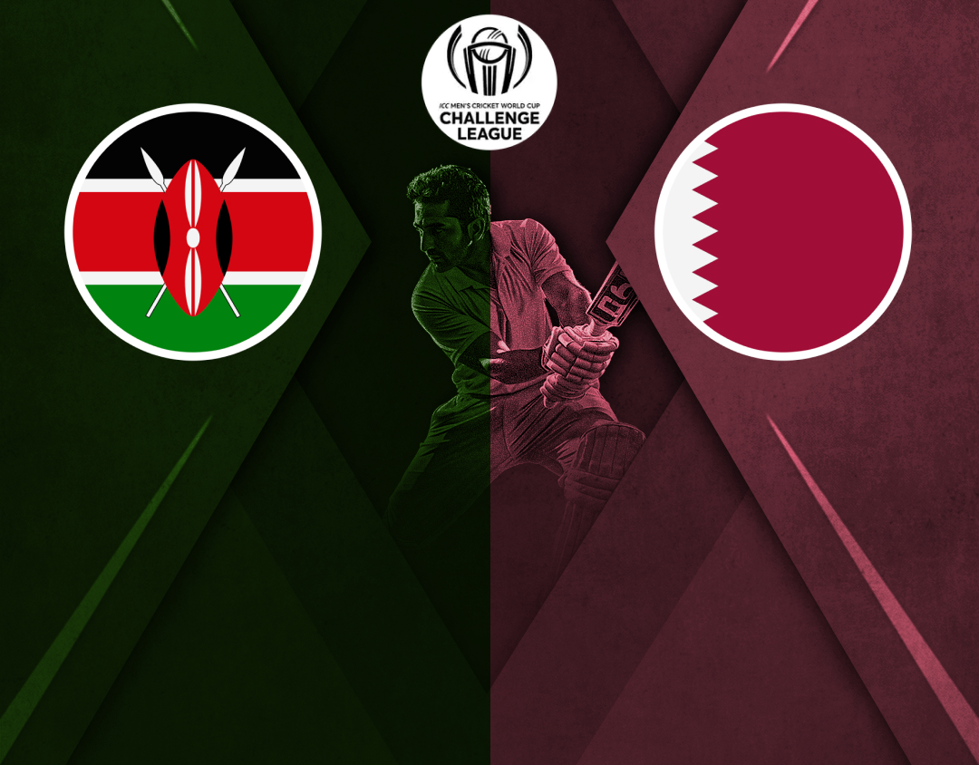 Match 12 of icc cwc challenge league a, 2024-26: kenya vs qatar banner