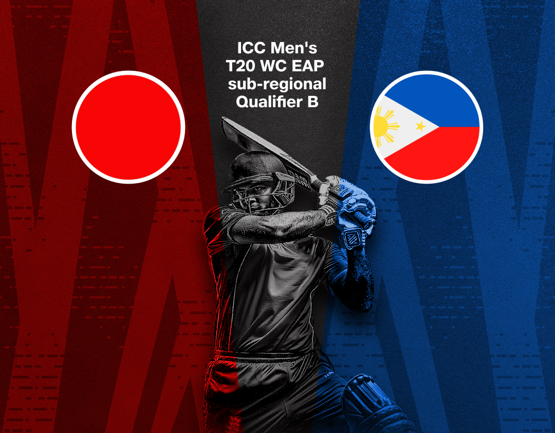 Match 7 of icc men's t20 wc eap sub-regional qualifier b: japan vs philippines banner
